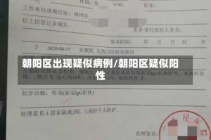 朝阳区出现疑似病例/朝阳区疑似阳性