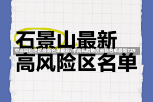 中高风险地区最新名单最新/中高风险地区最新名单最新729