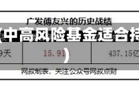 中高风险(中高风险基金适合持有多久)