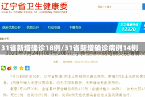 31省新增确诊18例/31省新增确诊病例14例
