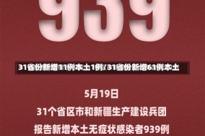 31省份新增11例本土1例/31省份新增61例本土