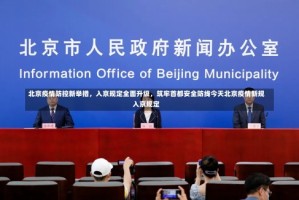 北京疫情防控新举措，入京规定全面升级，筑牢首都安全防线今天北京疫情新规入京规定