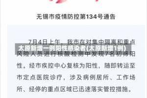 太原新增一例阳性感染者(太原新增1例)