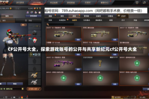 CF公开号大全，探索游戏账号的公开与共享新纪元cf公开号大全