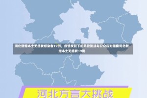 河北新增本土无症状感染者19例，疫情反复下的防控挑战与公众应对指南河北新增本土无症状19例