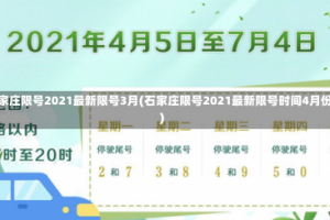 石家庄限号2021最新限号3月(石家庄限号2021最新限号时间4月份)