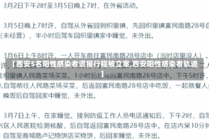 【西安5名阳性感染者谎报行程被立案,西安阳性感染者轨迹】