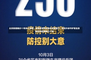 北京新增确诊17例本土病例，疫情反弹考验城市治理能力，防控升级守护民生防线北京新增确诊17例