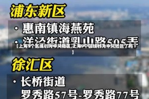 【上海9个区域划为中风险区,上海9个区域划为中风险区了吗】