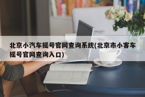 北京小汽车摇号官网查询系统(北京市小客车摇号官网查询入口)