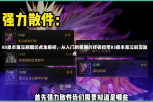 85版本鬼泣刷图加点全解析，从入门到精通的终极指南85版本鬼泣刷图加点