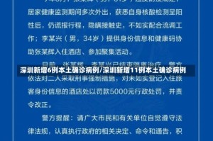 深圳新增6例本土确诊病例/深圳新增11例本土确诊病例