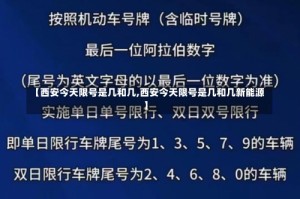 【西安今天限号是几和几,西安今天限号是几和几新能源】