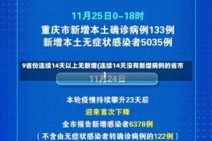 9省份连续14天以上无新增(连续14天没有新增病例的省市)