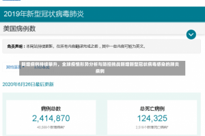 新增病例持续攀升，全球疫情形势分析与防控挑战新增新型冠状病毒感染的肺炎病例