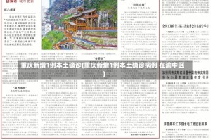 重庆新增1例本土确诊(重庆新增1例本土确诊病例 在渝中区)