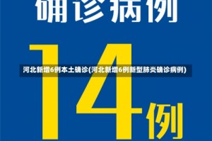 河北新增6例本土确诊(河北新增6例新型肺炎确诊病例)