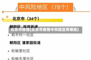 北京市疫情(北京市疫情中风险区有哪些)
