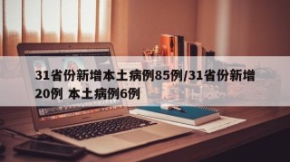 31省份新增本土病例85例/31省份新增20例 本土病例6例