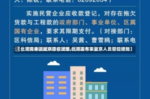 【北京完善进返京防疫政策,北京发布来返京人员管控措施】