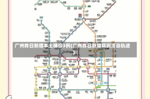 广州昨日新增本土确诊3例(广州昨日新增病例活动轨迹)