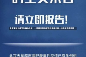 北京突发公共卫生事件升级，一场城市风险管理的风暴北京一地升级为高风险