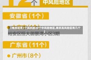 【南京现有1个高风险20个中风险地区,南京高风险区有几个】