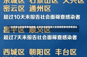 【北京顺义突发聚集性疫情,北京初步锁定顺义区局部聚集性疫情源头】