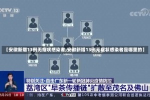 【安徽新增13例无症状感染者,安徽新增13例无症状感染者是哪里的】