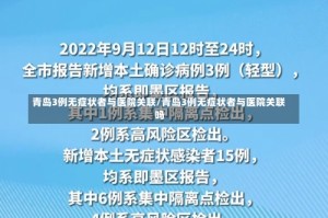 青岛3例无症状者与医院关联/青岛3例无症状者与医院关联吗