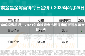 黄金价格波动中的投资机遇，2023年全球黄金市场深度解析现在黄金市场价多少钱一克