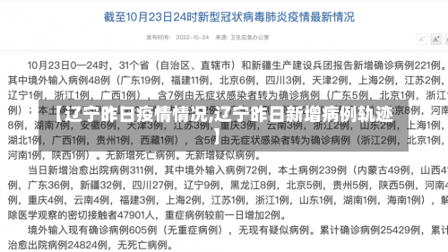 【辽宁昨日疫情情况,辽宁昨日新增病例轨迹】-第1张图片