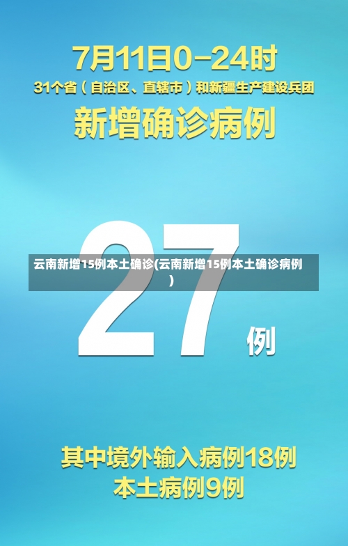 云南新增15例本土确诊(云南新增15例本土确诊病例)-第2张图片