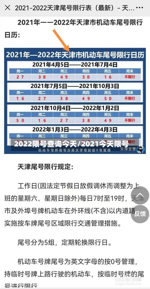2022限号查询今天/2021今天限号-第1张图片