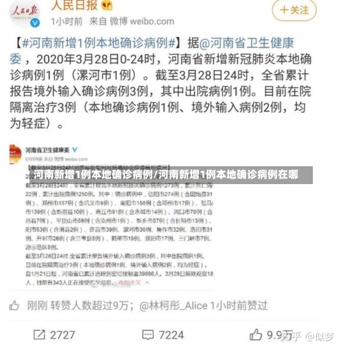 河南新增1例本地确诊病例/河南新增1例本地确诊病例在哪-第2张图片
