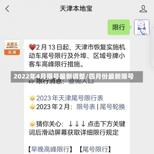2022年4月限号最新调整/四月份最新限号-第3张图片