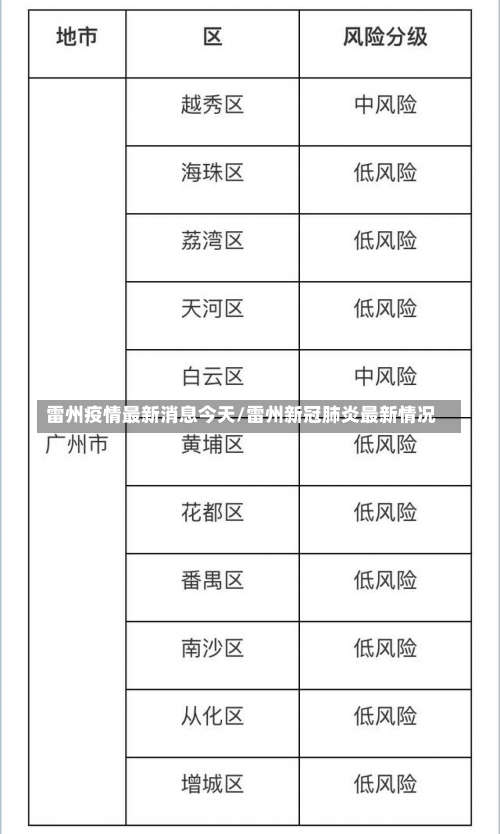 雷州疫情最新消息今天/雷州新冠肺炎最新情况-第2张图片