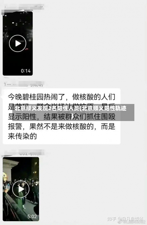 北京顺义发现2名阳性人员(北京顺义阳性轨迹)-第3张图片