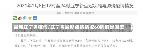 最新辽宁省疫情/辽宁省最新疫情情况60例都是哪里-第2张图片