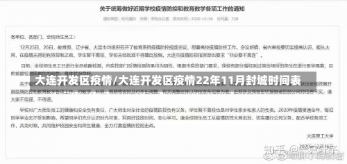 大连开发区疫情/大连开发区疫情22年11月封城时间表-第1张图片