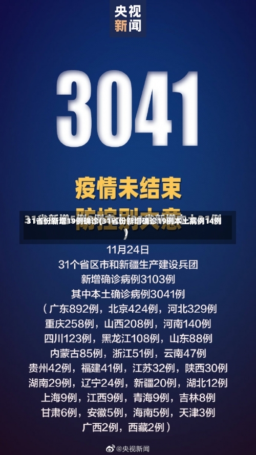 31省份新增19例确诊(31省份新增确诊19例本土病例14例)-第1张图片