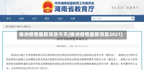 株洲疫情最新消息今天(株洲疫情最新消息2021)-第3张图片