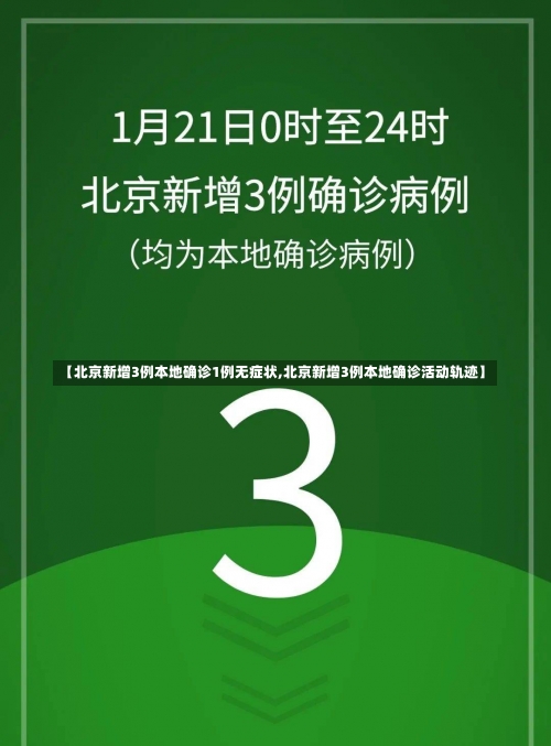 【北京新增3例本地确诊1例无症状,北京新增3例本地确诊活动轨迹】-第2张图片
