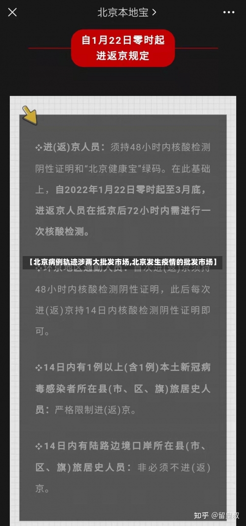 【北京病例轨迹涉两大批发市场,北京发生疫情的批发市场】-第1张图片