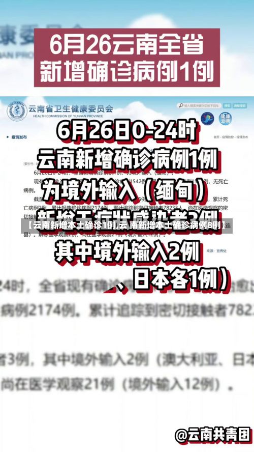 【云南新增本土确诊1例,云 南新增本土确诊病例8例】-第1张图片