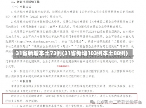 31省新增本土73例(31省新增103例本土88例)-第1张图片