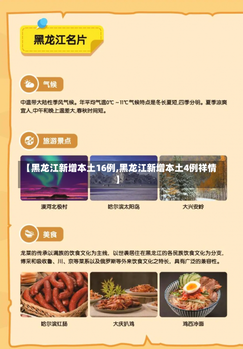【黑龙江新增本土16例,黑龙江新增本土4例祥情】-第2张图片