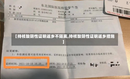 【持核酸阴性证明返乡不隔离,持核酸阴性证明返乡措施】-第2张图片