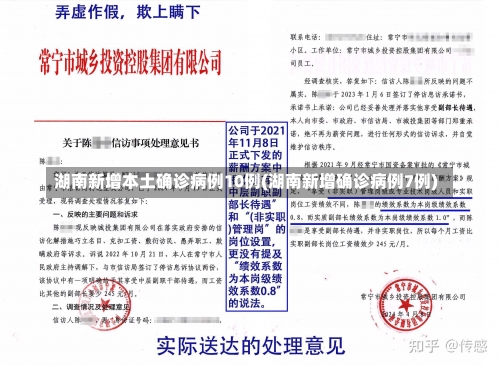 湖南新增本土确诊病例10例(湖南新增确诊病例7例)-第1张图片