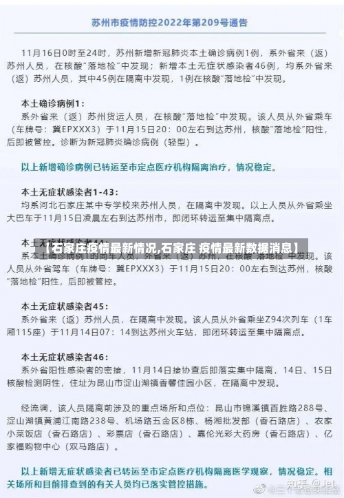 【石家庄疫情最新情况,石家庄 疫情最新数据消息】-第1张图片